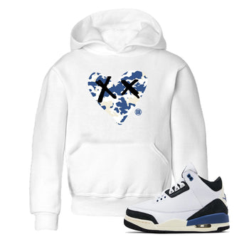 A Ma Maniere Air Jordan 3 Diffused Blue shirts to match jordans Camo Heart graphic tee Jordan 3 For The Love best t-shirts to wear with jordans SNRT Sneaker Tees Youth Baby White 1 tee