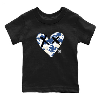 A Ma Maniere Air Jordan 3 Diffused Blue shirts to match jordans Camo Heart graphic tee Jordan 3 For The Love best t-shirts to wear with jordans SNRT Sneaker Tees Youth Baby Black 2 tee