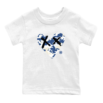 A Ma Maniere Air Jordan 3 Diffused Blue shirts to match jordans Camo Heart graphic tee Jordan 3 For The Love best t-shirts to wear with jordans SNRT Sneaker Tees Youth Baby White 2 tee