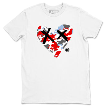 AJ5 Reimagined shirts to match jordans Camo Heart best t shirts to wear with jordans Air Jordan 5 Retro OG Reimagined match shoes to clothes SNRT Sneaker Tees unisex cotton White 2 shirts