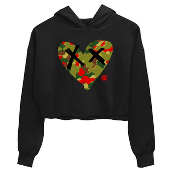 Air Max 90 Reverse Duck Camo shirts to match jordans Camo Heart best t shirts to wear with jordans Air Max 90 Reverse Duck Camo match shoes to clothes SNRT Sneaker Tees unisex cotton Black 2 crop tee