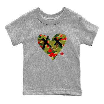 Air Max 90 Reverse Duck Camo shirts to match jordans Camo Heart best t shirts to wear with jordans Air Max 90 Reverse Duck Camo match shoes to clothes SNRT Sneaker Tees Youth Baby Heather Grey 2 tee