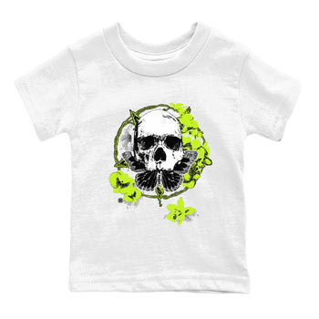 AF1 Volt shirts to match jordans Carpe Diem Skull sneaker match tees Air Force 1 Volt match shoes to clothes SNRT Sneaker Tees Youth Baby White 2 tee