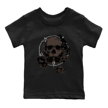 AJ1 Travis Scott Velvet Brown and Dark Mocha shirts to match jordans Carpe Diem Skull sneaker match tees 1s Travis Scott Velvet Brown match shoes to clothes SNRT Sneaker Tees Youth Baby Black 2 tee