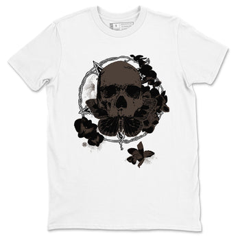 AJ1 Travis Scott Velvet Brown and Dark Mocha shirts to match jordans Carpe Diem Skull sneaker match tees 1s Travis Scott Velvet Brown match shoes to clothes SNRT Sneaker Tees unisex cotton White 2 shirts