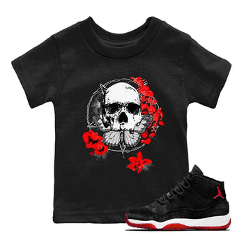 11s Bred Velvet shirts to match jordans Carpe Diem Skull sneaker match tees Air Jordan 11 Bred Velvet match shoes to clothes SNRT Sneaker Tees Youth Baby Black 1 tee