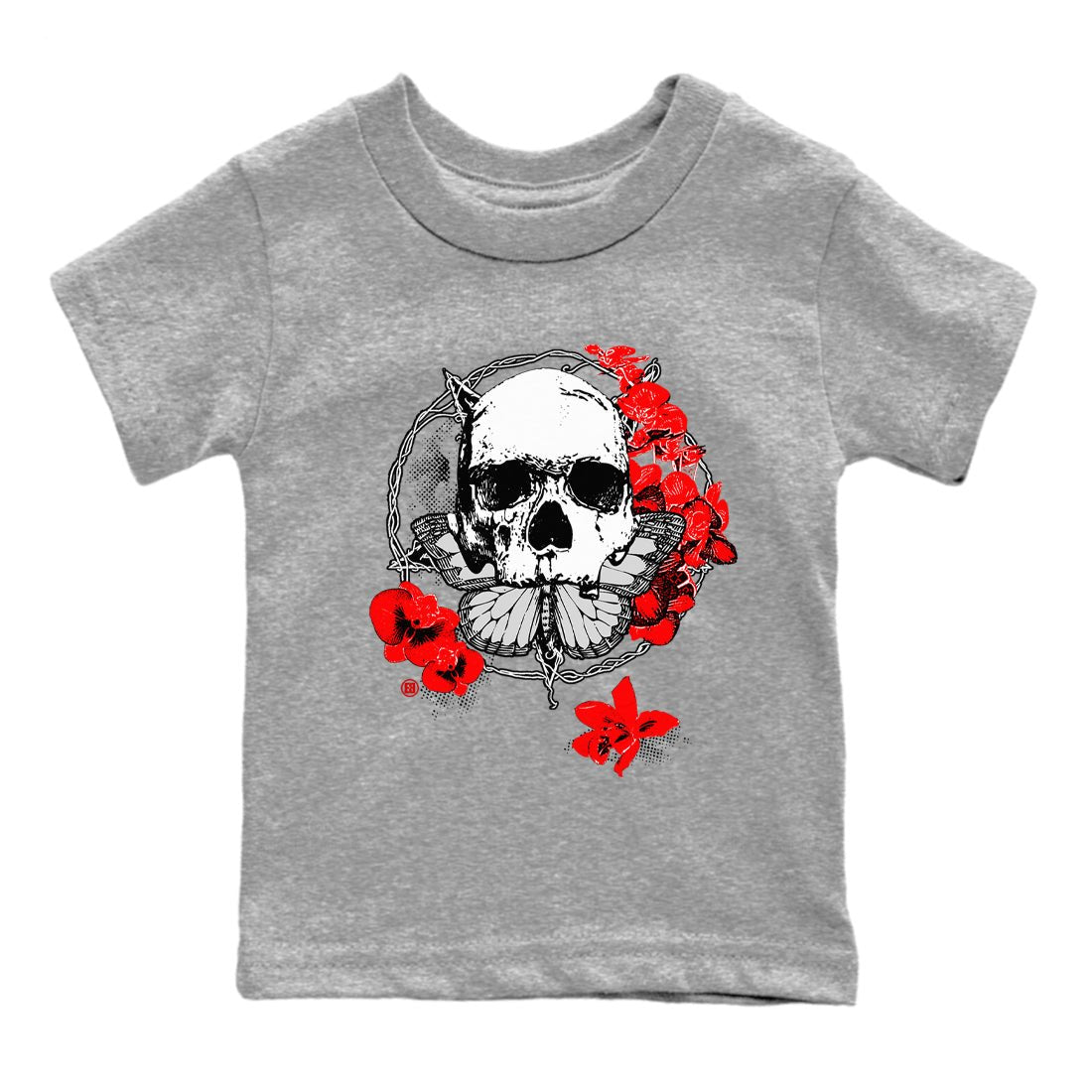 11s Bred Velvet shirts to match jordans Carpe Diem Skull sneaker match tees Air Jordan 11 Bred Velvet match shoes to clothes SNRT Sneaker Tees Youth Baby Heather Grey 2 tee
