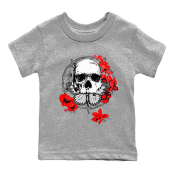 11s Bred Velvet shirts to match jordans Carpe Diem Skull sneaker match tees Air Jordan 11 Bred Velvet match shoes to clothes SNRT Sneaker Tees Youth Baby Heather Grey 2 tee