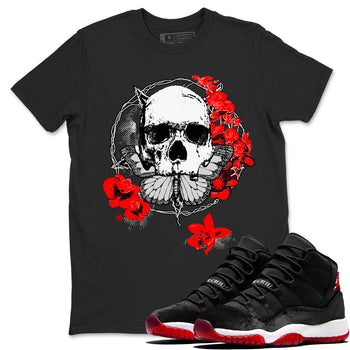 11s Bred Velvet shirts to match jordans Carpe Diem Skull sneaker match tees Air Jordan 11 Bred Velvet match shoes to clothes SNRT Sneaker Tees unisex cotton Black 1 shirts