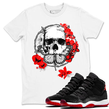 11s Bred Velvet shirts to match jordans Carpe Diem Skull sneaker match tees Air Jordan 11 Bred Velvet match shoes to clothes SNRT Sneaker Tees unisex cotton White 1 shirts