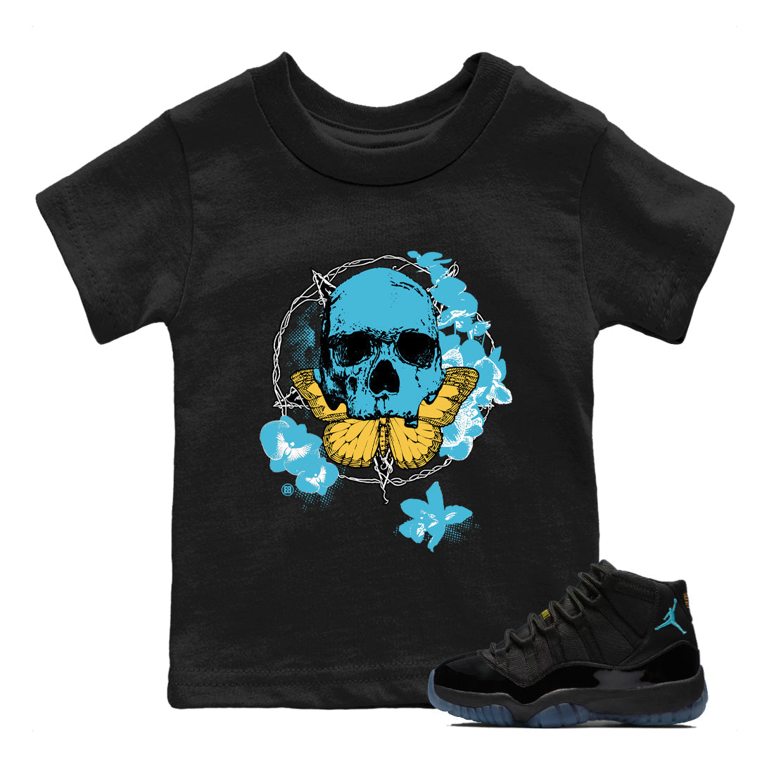 Sneaker Threads – Sneaker Tees To Match Air Jordan 11 Retro Gamma – Carpe Diem Skull Youth Graphic Tee Black 1. Perfect for Jordan releases 2025 colorways.
