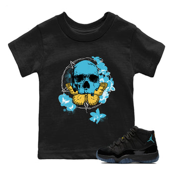 Sneaker Threads – Sneaker Tees To Match Air Jordan 11 Retro Gamma – Carpe Diem Skull Youth Graphic Tee Black 1. Perfect for Jordan releases 2025 colorways.