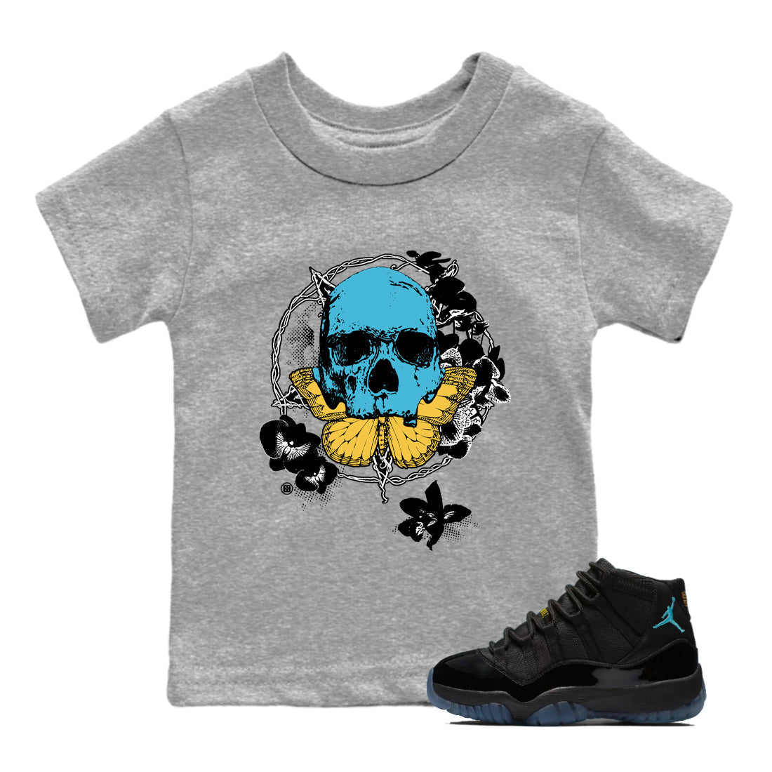 Sneaker Threads – Sneaker Tees To Match Air Jordan 11 Retro Gamma – Carpe Diem Skull Youth Graphic Tee Heather Grey 1. Perfect for Jordan releases 2025 colorways.