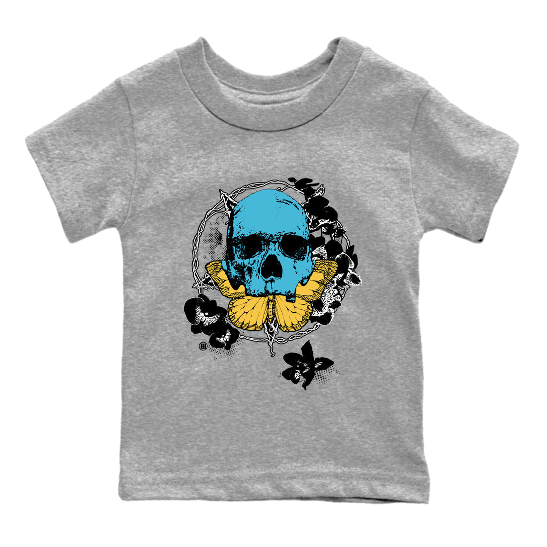 Sneaker Threads – Sneaker Tees To Match Air Jordan 11 Retro Gamma – Carpe Diem Skull Youth Graphic Tee Heather Grey 2. Perfect for Jordan releases 2025 colorways.
