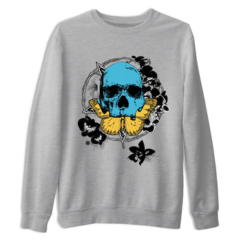 Sneaker Threads – Sneaker Tees To Match Air Jordan 11 Retro Gamma – Carpe Diem Skull Graphic Tee Heather Grey 2. Perfect for Jordan releases 2025 colorways.