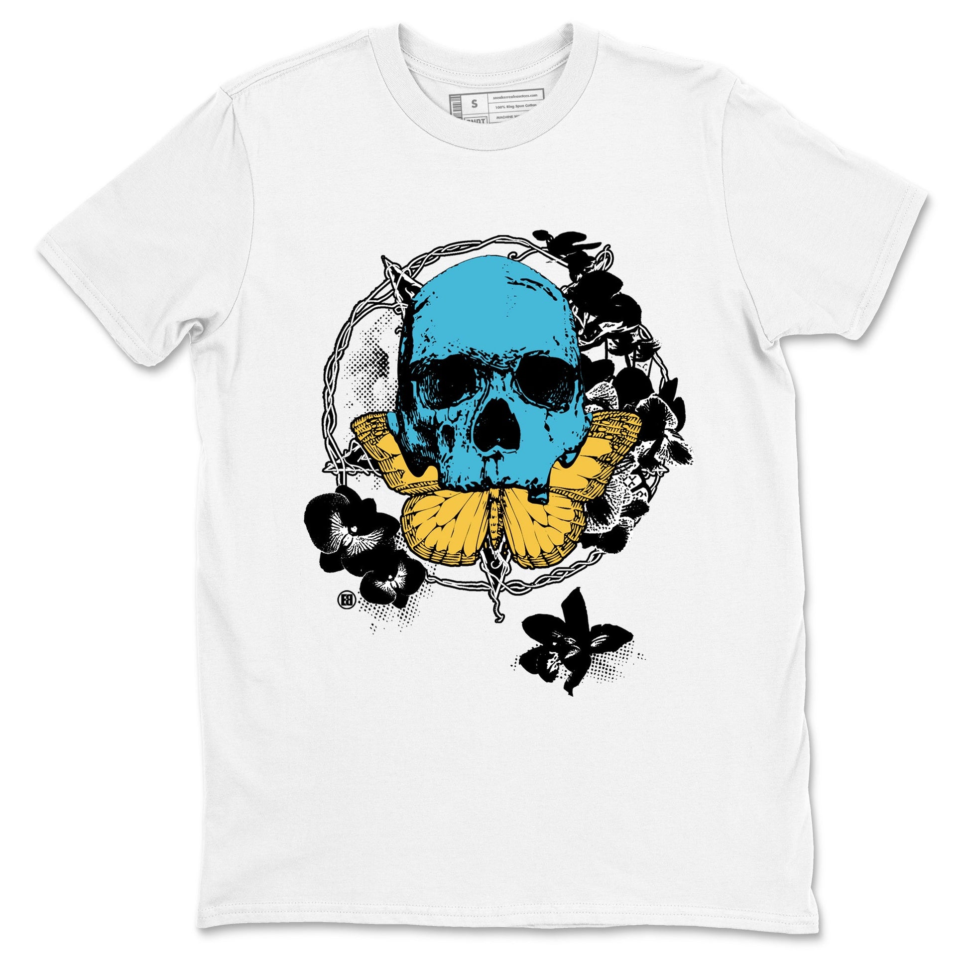Sneaker Threads – Sneaker Tees To Match Air Jordan 11 Retro Gamma – Carpe Diem Skull Graphic Tee White 2. Perfect for Jordan releases 2025 colorways.