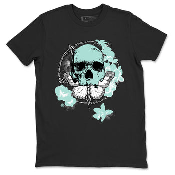 Carpe Diem Skull sneaker match t-shirt styled to complete your fit with the Air Jordan 11 Igloo sneakers, shown in Black 2.