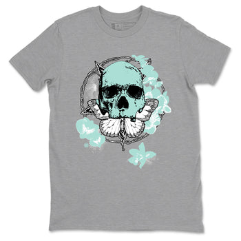 Carpe Diem Skull sneaker match t-shirt styled to complete your fit with the Air Jordan 11 Igloo sneakers, shown in Heather Grey 2.