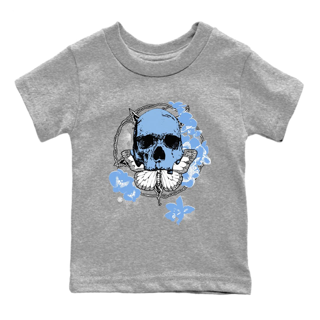 AJ11 Retro Legend Blue shirts to match jordans Carpe Diem Skull best t shirts to wear with jordans 11s Legend Blue match shoes to clothes SNRT Sneaker Tees Youth Baby Heather Grey 2 tee