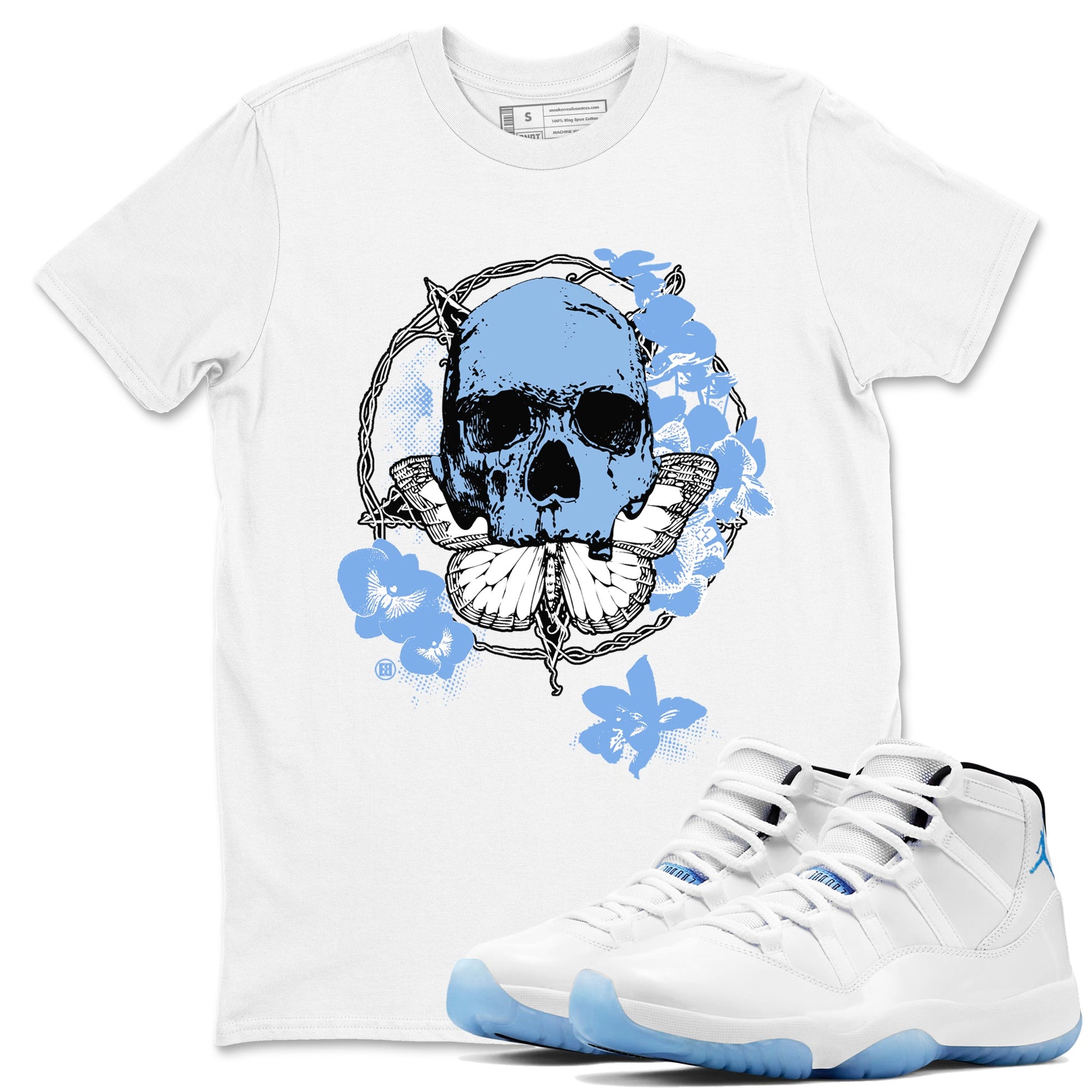 AJ11 Retro Legend Blue shirts to match jordans Carpe Diem Skull best t shirts to wear with jordans 11s Legend Blue match shoes to clothes SNRT Sneaker Tees unisex cotton White 1 shirts