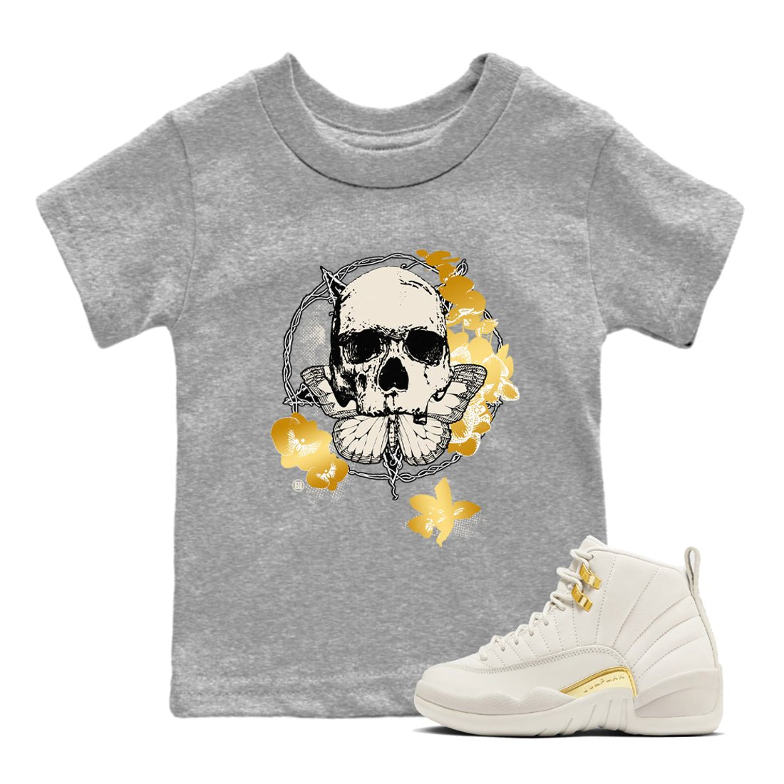 12s Phantom shirts to match jordans Carpe Diem Skull sneaker match tees Air Jordan 12 WMNS Phantom match shoes to clothes SNRT Sneaker Tees Youth Baby Heather Grey 1 tee