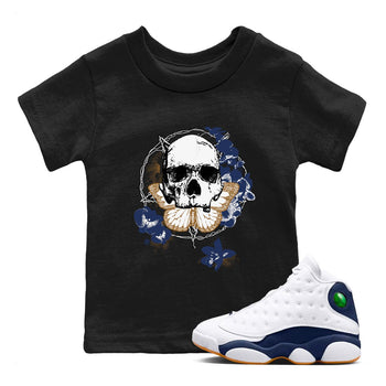 13s Midnight Navy shirts to match jordans Carpe Diem Skull sneaker match tees Air Jordan 13 Midnight Navy match shoes to clothes SNRT Sneaker Tees Youth Baby Black 1 tee
