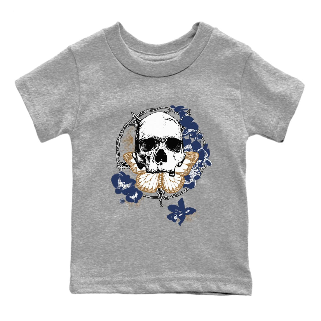 13s Midnight Navy shirts to match jordans Carpe Diem Skull sneaker match tees Air Jordan 13 Midnight Navy match shoes to clothes SNRT Sneaker Tees Youth Baby Heather Grey 2 tee