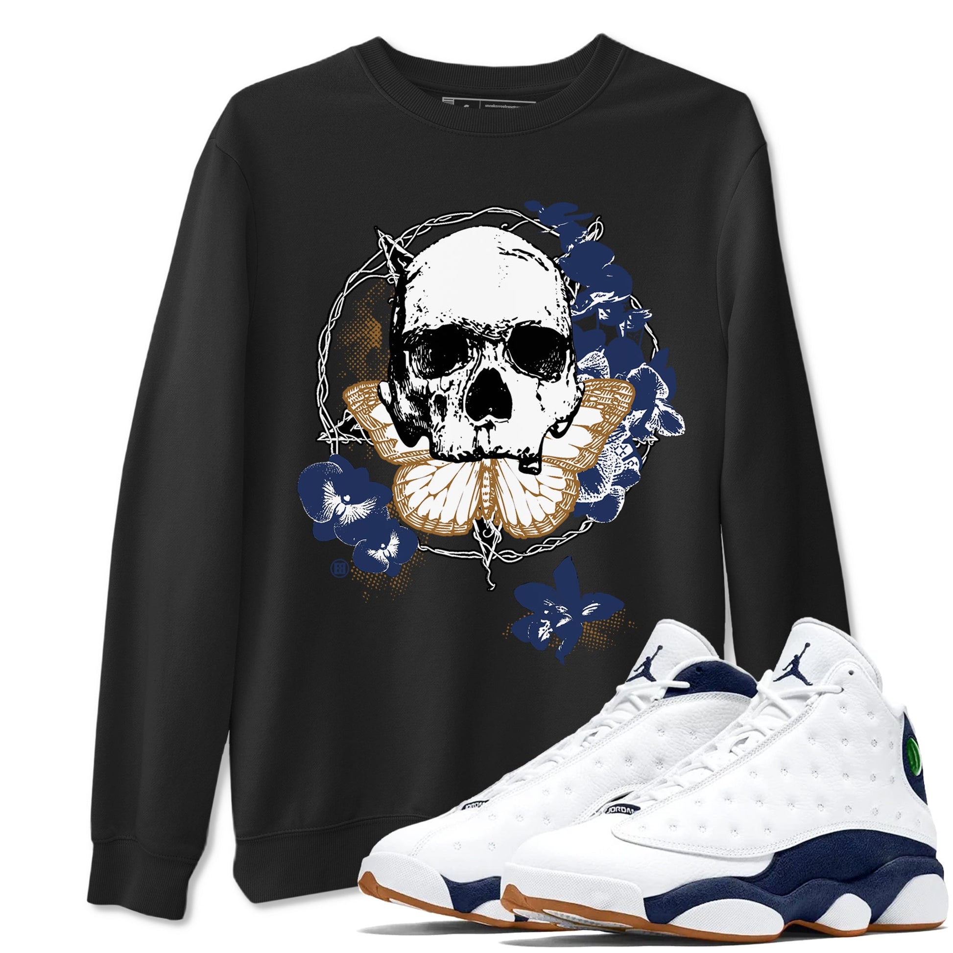 13s Midnight Navy shirts to match jordans Carpe Diem Skull sneaker match tees Air Jordan 13 Midnight Navy match shoes to clothes SNRT Sneaker Tees unisex cotton Black 1 shirts