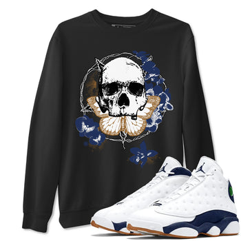 13s Midnight Navy shirts to match jordans Carpe Diem Skull sneaker match tees Air Jordan 13 Midnight Navy match shoes to clothes SNRT Sneaker Tees unisex cotton Black 1 shirts