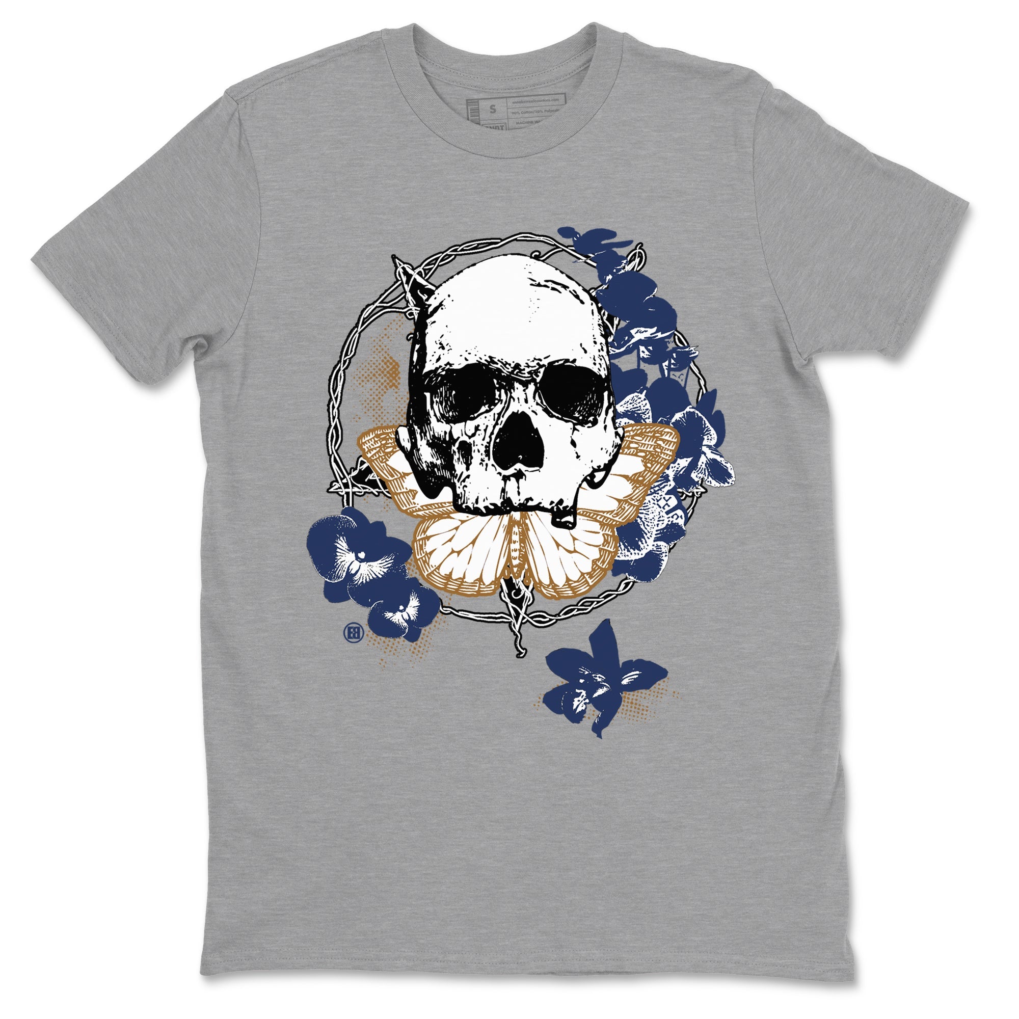 13s Midnight Navy shirts to match jordans Carpe Diem Skull sneaker match tees Air Jordan 13 Midnight Navy match shoes to clothes SNRT Sneaker Tees unisex cotton Heather Grey 2 shirts