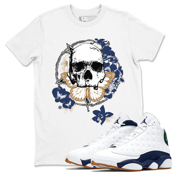 13s Midnight Navy shirts to match jordans Carpe Diem Skull sneaker match tees Air Jordan 13 Midnight Navy match shoes to clothes SNRT Sneaker Tees unisex cotton White 1 shirts