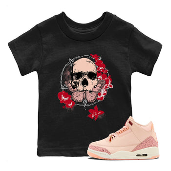 3s Valentines Day tee to match jordans Carpe Diem Skull best t shirts to wear with jordans Air Jordan 3 "Treat Yourself" Washed Coral special Valentine's Day Gift SNRT Sneaker Tees Youth Baby Black 1 tee