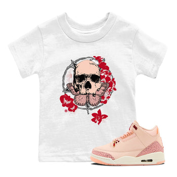 3s Valentines Day tee to match jordans Carpe Diem Skull best t shirts to wear with jordans Air Jordan 3 "Treat Yourself" Washed Coral special Valentine's Day Gift SNRT Sneaker Tees Youth Baby White 1 tee