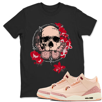3s Valentines Day tee to match jordans Carpe Diem Skull best t shirts to wear with jordans Air Jordan 3 "Treat Yourself" Washed Coral special Valentine's Day Gift SNRT Sneaker Tees Graphic Tee Black 1 shirts