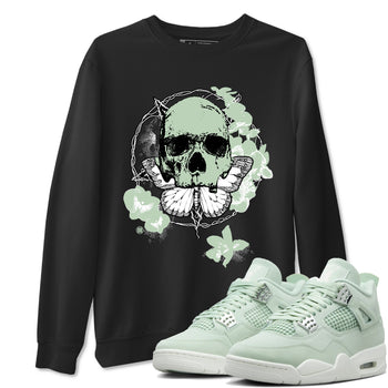 4s seafoam shirts to match jordans Carpe Diem Skull sneaker match tees Air Jordan 4 Abundance match shoes to clothes SNRT Sneaker Tees unisex cotton Black 1 shirts