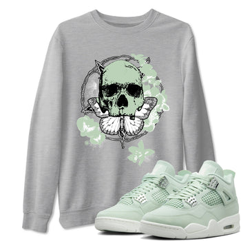 4s seafoam shirts to match jordans Carpe Diem Skull sneaker match tees Air Jordan 4 Abundance match shoes to clothes SNRT Sneaker Tees unisex cotton Heather Grey 1 shirts