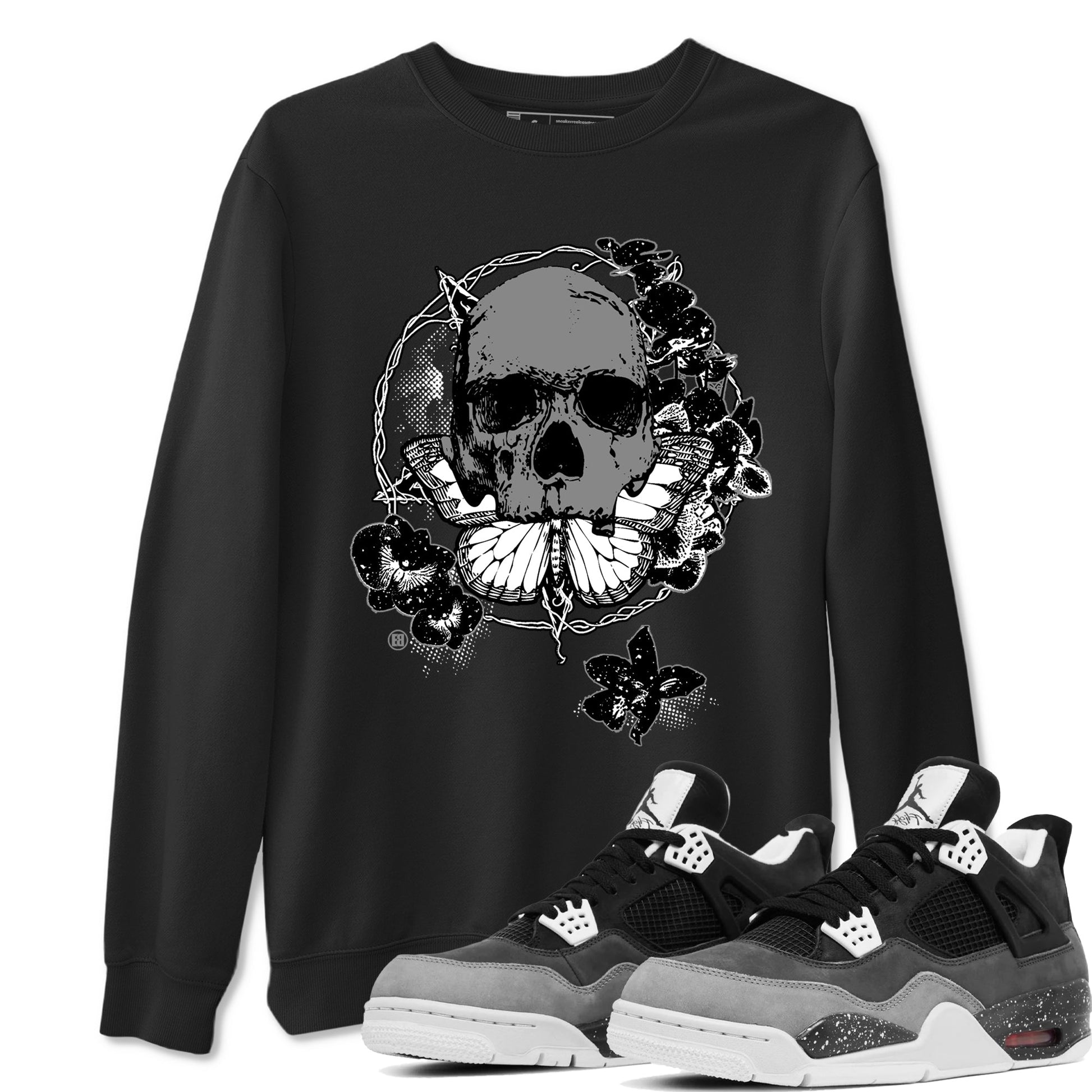 4s Fear shirts to match jordans Carpe Diem Skull sneaker match tees Air Jordan 4 Retro Fear match shoes to clothes SNRT Sneaker Tees unisex cotton Black 1 shirts