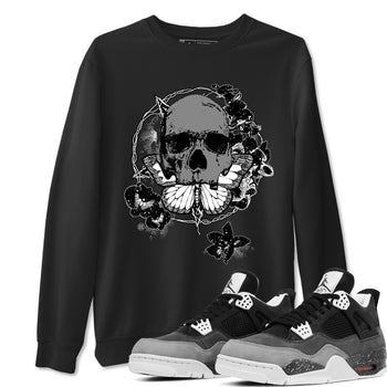 4s Fear shirts to match jordans Carpe Diem Skull sneaker match tees Air Jordan 4 Retro Fear match shoes to clothes SNRT Sneaker Tees unisex cotton Black 1 shirts
