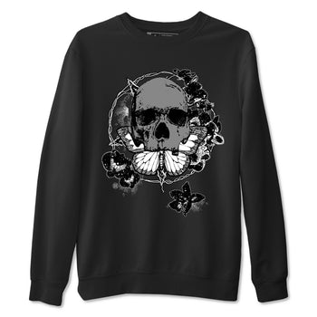 4s Fear shirts to match jordans Carpe Diem Skull sneaker match tees Air Jordan 4 Retro Fear match shoes to clothes SNRT Sneaker Tees unisex cotton Black 2 shirts