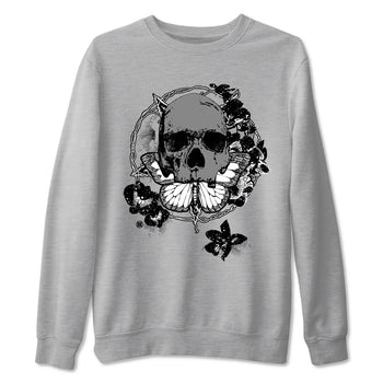 4s Fear shirts to match jordans Carpe Diem Skull sneaker match tees Air Jordan 4 Retro Fear match shoes to clothes SNRT Sneaker Tees unisex cotton Heather Grey 2 shirts