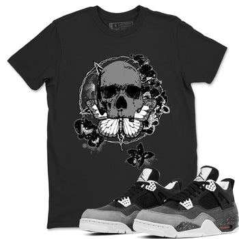 4s Fear shirts to match jordans Carpe Diem Skull sneaker match tees Air Jordan 4 Retro Fear match shoes to clothes SNRT Sneaker Tees unisex cotton Black 1 shirts