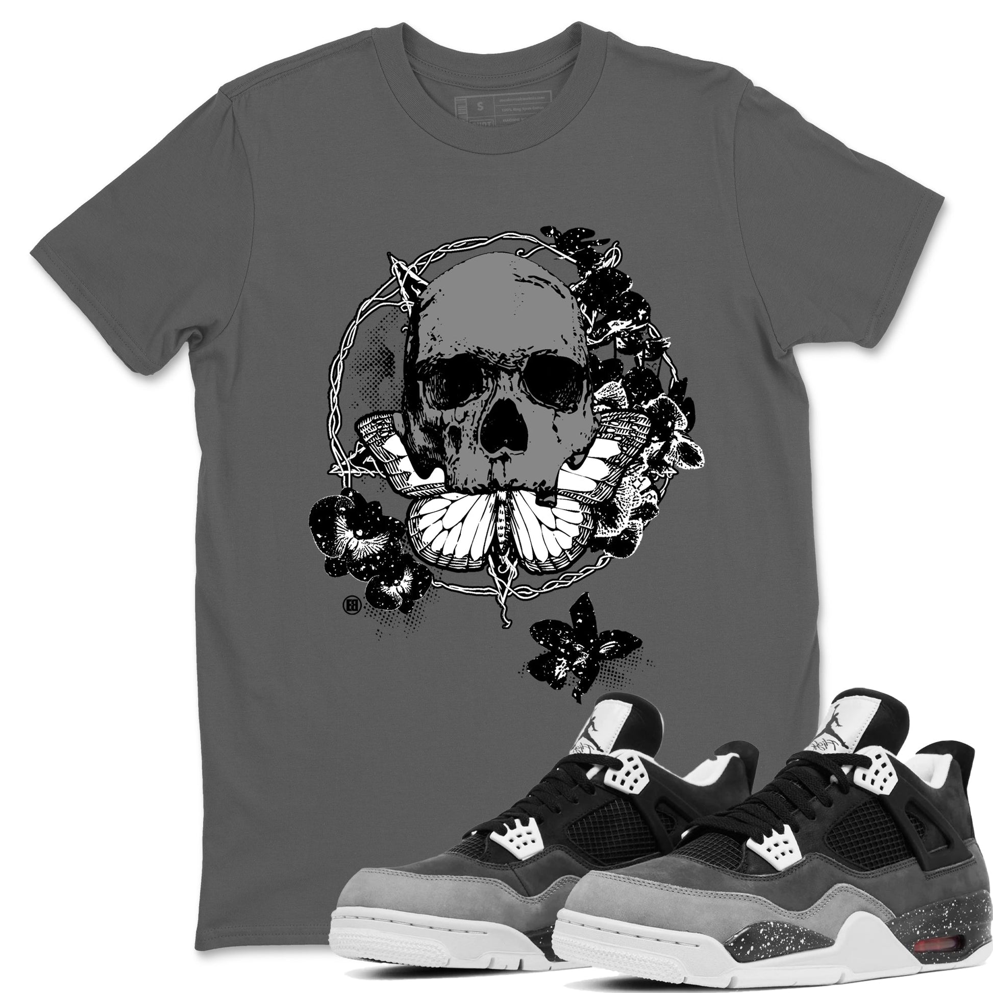 4s Fear shirts to match jordans Carpe Diem Skull sneaker match tees Air Jordan 4 Retro Fear match shoes to clothes SNRT Sneaker Tees unisex cotton Cool Grey 1 shirts