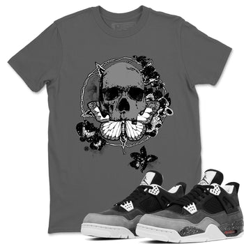 4s Fear shirts to match jordans Carpe Diem Skull sneaker match tees Air Jordan 4 Retro Fear match shoes to clothes SNRT Sneaker Tees unisex cotton Cool Grey 1 shirts