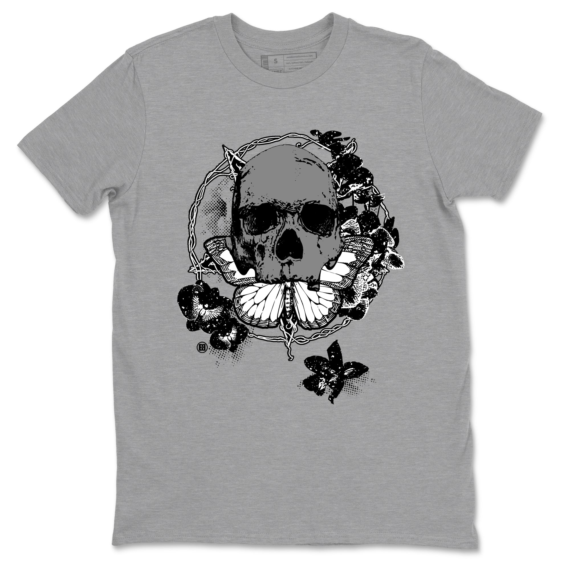 4s Fear shirts to match jordans Carpe Diem Skull sneaker match tees Air Jordan 4 Retro Fear match shoes to clothes SNRT Sneaker Tees unisex cotton Heather Grey 2 shirts
