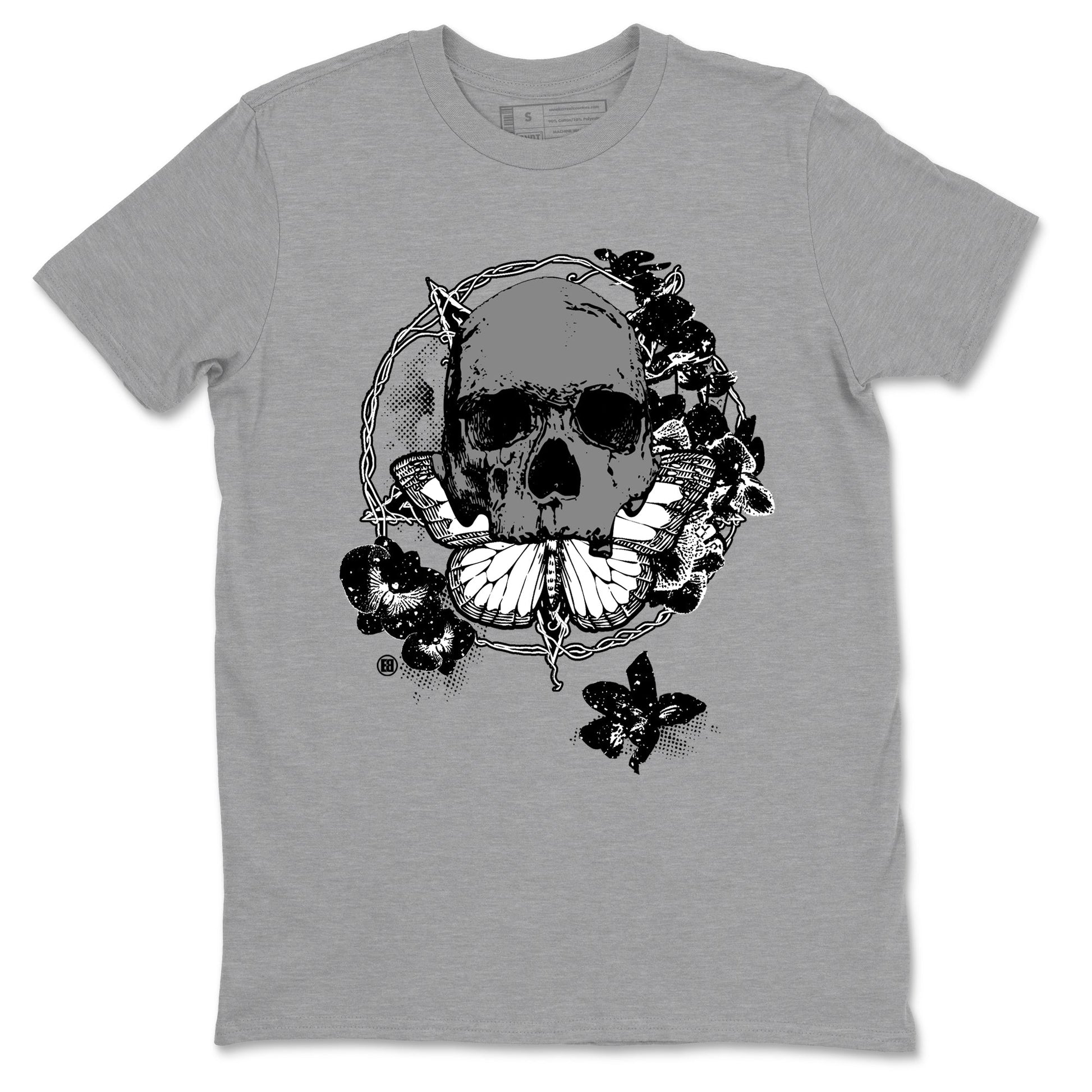 4s Fear shirts to match jordans Carpe Diem Skull sneaker match tees Air Jordan 4 Retro Fear match shoes to clothes SNRT Sneaker Tees unisex cotton Heather Grey 2 shirts