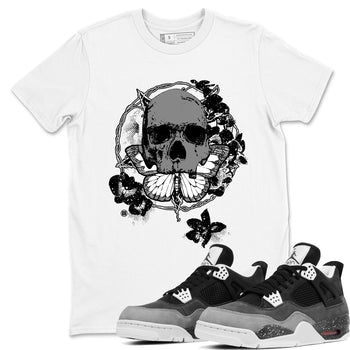 4s Fear shirts to match jordans Carpe Diem Skull sneaker match tees Air Jordan 4 Retro Fear match shoes to clothes SNRT Sneaker Tees unisex cotton White 1 shirts