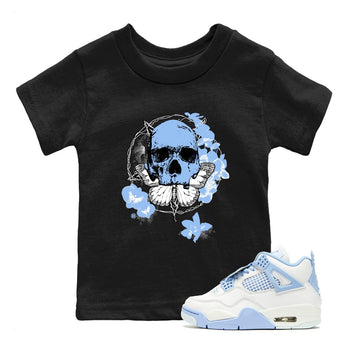 4s Forget Me Not shirts to match jordans Carpe Diem Skull graphic tees Air Jordan 4 Forget Me Not match shoes to clothes SNRT Sneaker Tees Youth Baby Black 1 tee
