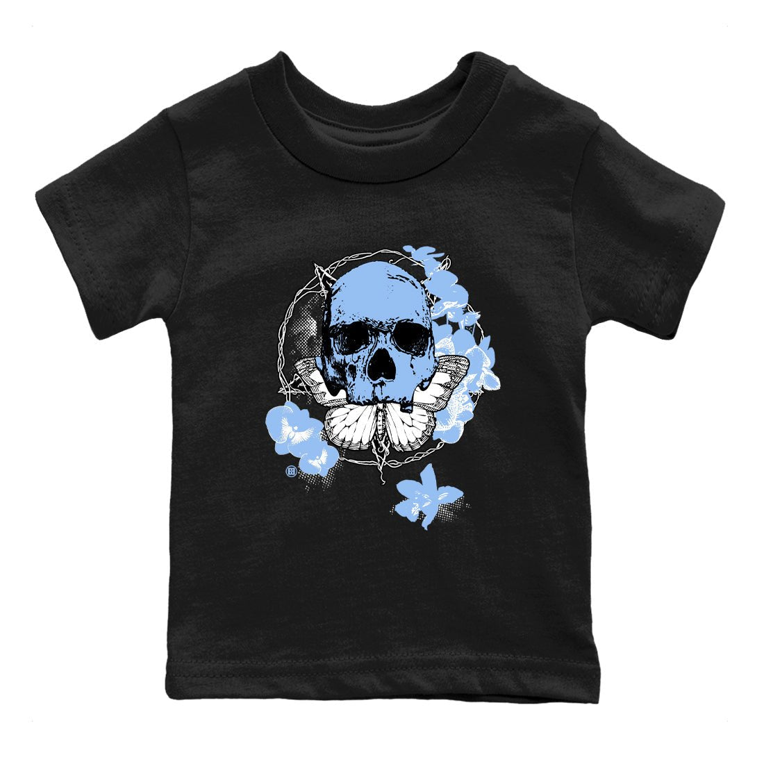 4s Forget Me Not shirts to match jordans Carpe Diem Skull graphic tees Air Jordan 4 Forget Me Not match shoes to clothes SNRT Sneaker Tees Youth Baby Black 2 tee