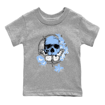 4s Forget Me Not shirts to match jordans Carpe Diem Skull graphic tees Air Jordan 4 Forget Me Not match shoes to clothes SNRT Sneaker Tees Youth Baby Heather Grey 2 tee