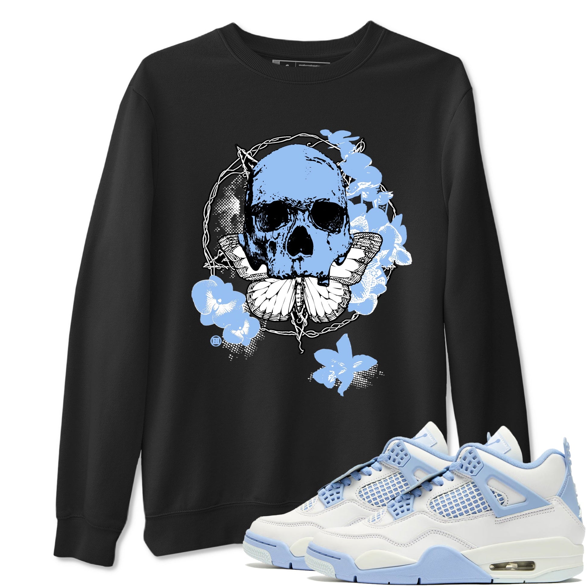 4s Forget Me Not shirts to match jordans Carpe Diem Skull graphic tees Air Jordan 4 Forget Me Not match shoes to clothes SNRT Sneaker Tees unisex cotton Black 1 shirts